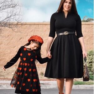 Skirt Society Black Santorini A-Line Midi Dress